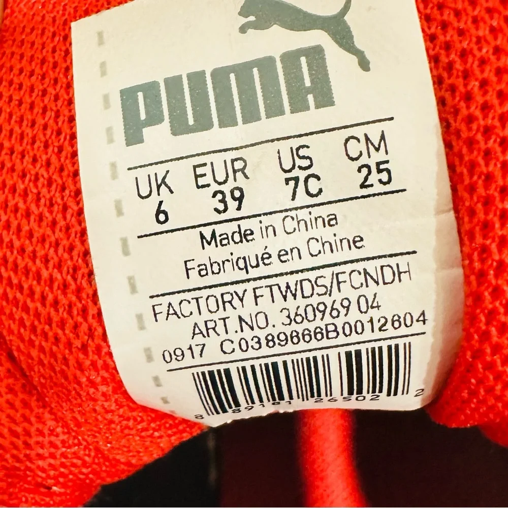 Puma Scuderia Ferrari Drift Cat 5 L Nu Black Red Lace Up Sneakers Shoes 36096904